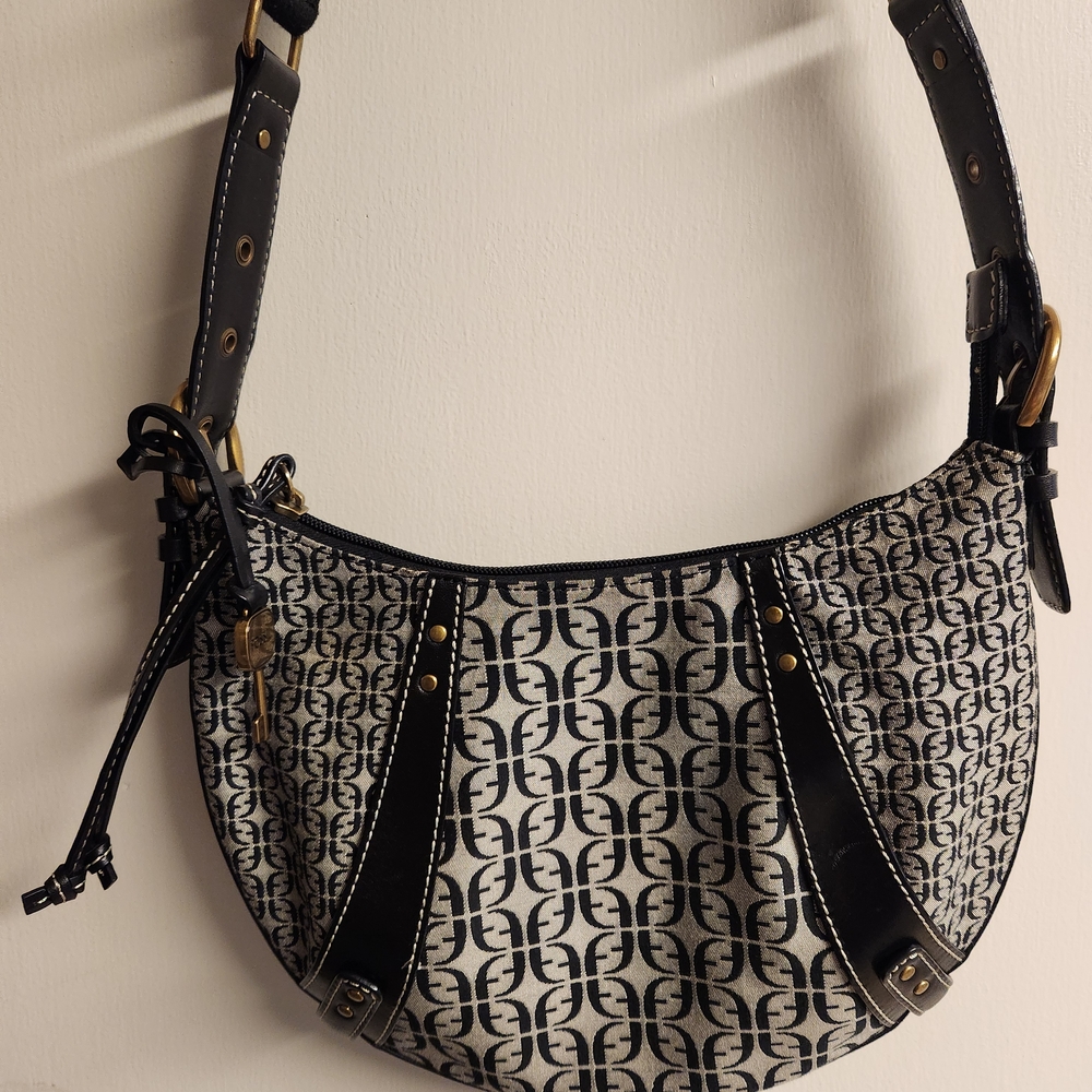 Black and White Designer Shoulder Bag